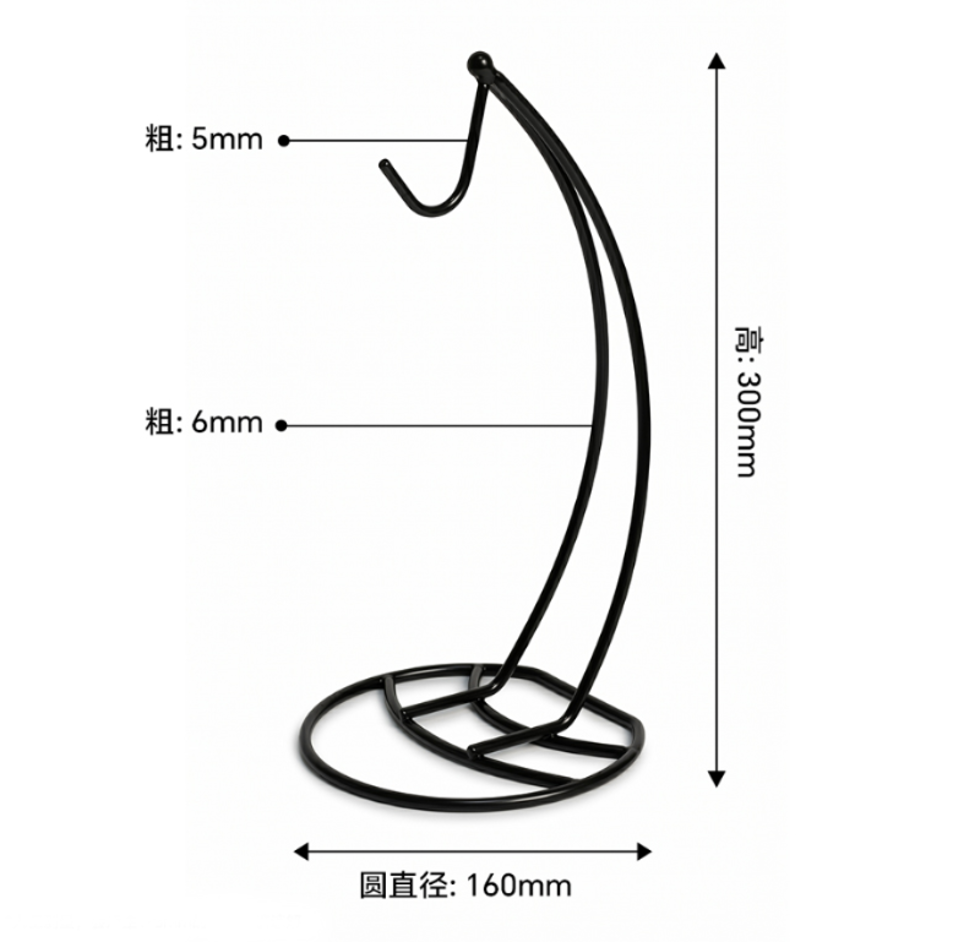 香蕉挂架 尺寸示意图